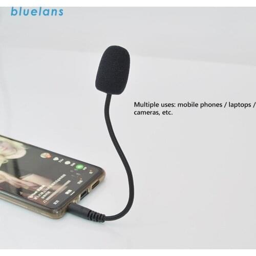Universal 3.5mm Plug External Headset Microphone Stereo Mic for Recording Mobile Phone PC Laptop Studio Interview Microphones