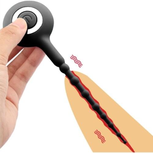 Penis Plug Vibrator 10 Speed Vibrating Bullet Egg Silicone Urethral Dilators Sound Sex Toys Adult Products For Men Masturbation