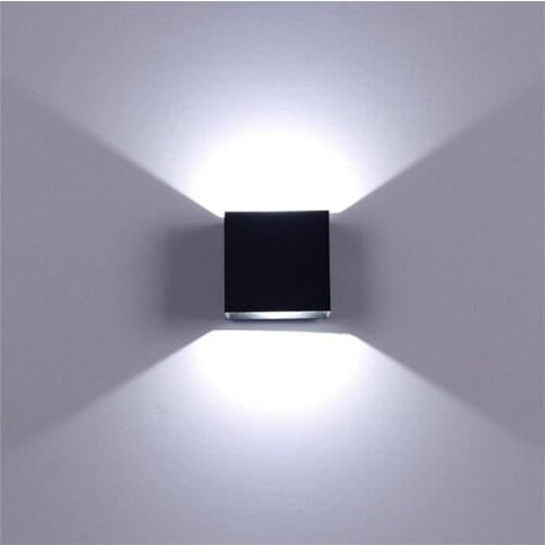 Waterproof 6W LED Wall Lamp Indoor Outdoor Aluminum Wall Light Surface Mounted LED Garden Porch Light Decoration Accessories