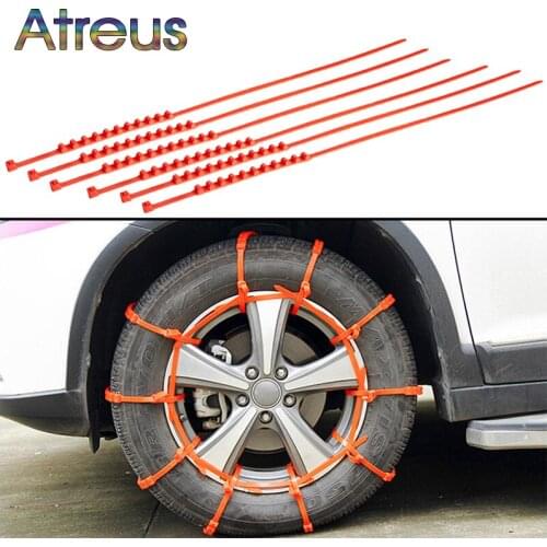 Atreus 10pcs Winter Anti Slip Snow Chains For Jeep Renegade Suzuki Grand Vitara Swift SX4 Mitsubishi ASX Outlander Ssangyong