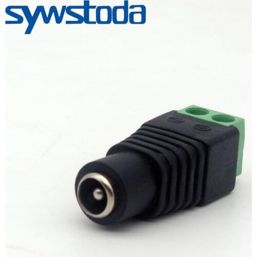 100pcs 2.1 x5.5MM Female Jack DC Power Adapter BNC Connector for CCTV system