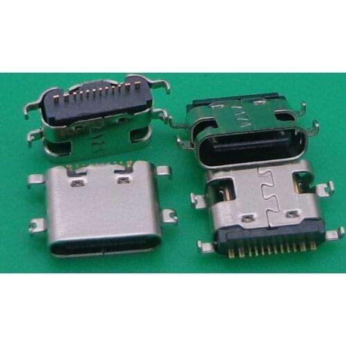 2pcs USB 3.1 Type C Connector 16 Pin Female SMT Tab jack Version Socket For Ulefone Power 5 MTK6763 Octa Core 6.0