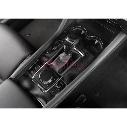 2019 2020 Central Control Handbrake Frame Water Cup Panel Cover For Mazda 3 Axela Car Styling Accessories