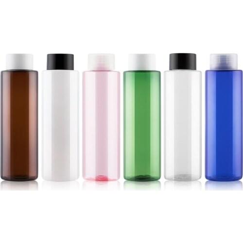 24pcs 250ml Double Deck Screw Cap Bottle,Essence Oil Bottle,Make up Shampoo Bottling,Empty Plastic Cosmetic Container