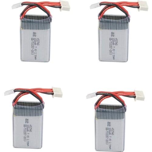 4pcs * 7.4V 350mAh 35c Lipo Battery for JXD 515W 515V 515 RC Quadcopter Drone