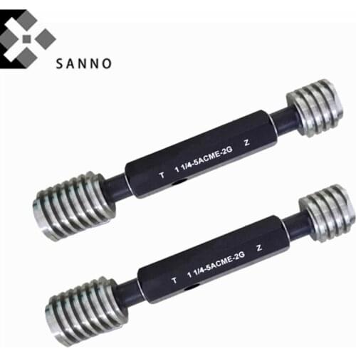Free shipping screw plug gauge ACME3/8-12, 7/16-12, 1/2-10, 1/2-12 American system trapezoidal ACME thread plug gauge go & nogo