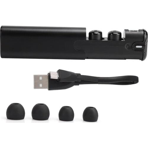 T8 Binaural Wireless In-Ear Headphone Stereo Mini Intelligent Metal V4.2 Bluetooth Earphone wit