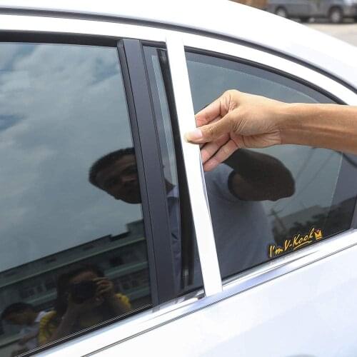 For BMW 5 Series G30 2018 Exterior Styling Accessories Car Window Middle Pillars Post Cover Strips Trim