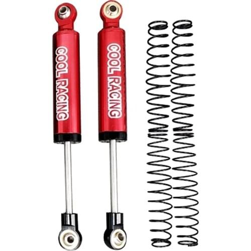 COOL RACING 2Pcs Internal Shocks Absorber Metal For 1/10 RC TRX-4 Wraith SCX10 D90 Parts Accessory
