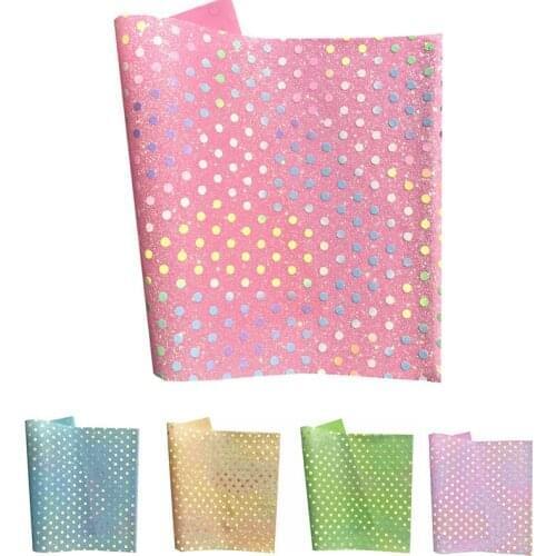 Bronzing Pattern Printed Faux Leather Sheets Synthetic Leather Fabric Roll for DIY Earrings Handbags Pouches