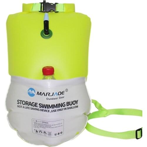 20L Inflatable Swimming Buoy Tow Float Dry Bag Air Bag with Waist Belt Water Sport Storage Swimming Diving Safety Signal Air Bag
