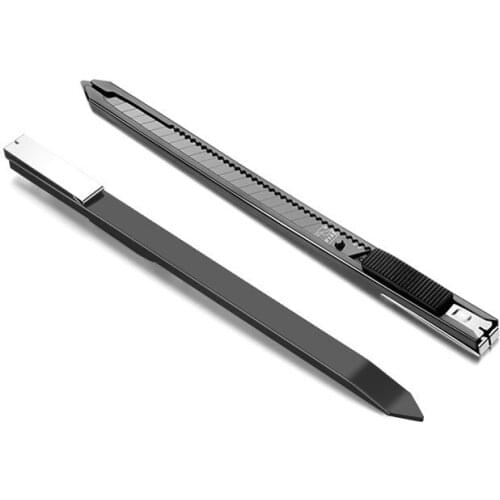 Stainless steel small metal art knife Lengthened multifunctional wallpaper knife holder paper cutting blade manual art knife