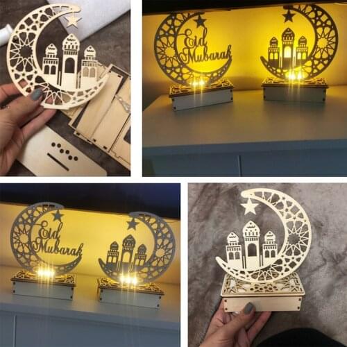 NEW Wooden handicraft ornaments creative LED Night Lights Moon hollow letters with LED lights ornaments for home decoration