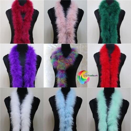 Wholesale 10PCS Fluffy Turkey Feather Boa Dyed Natural Feather Shawl for Wedding Party/Dancer/Carnival Costumes Decoration