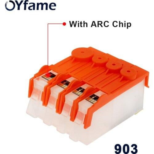 OYfame For HP 903 Ink Cartridge Compatible For HP 903 Cartridge WIth ARC Chip For HP OfficeJet 6950 6956 6960 6970 Printer