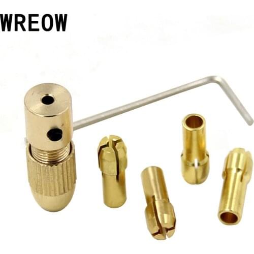 Drill Chucks Bits Brass Collet Mini Drill Chuck 1.0-3.0mm Fit for Micro Electronic Twist Chuck adapter Power Tool Accessory new