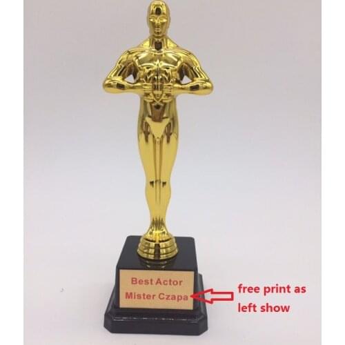 Plastic Gold-Plated-Replica Oscar Trophy Awards Team Sport Competition Craft Souvenirs Party Celebrations Gifts 18cm 21cm 26cm