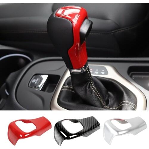 Fit for Jeep Cherokee 2014-2018 ABS Interior Gear Shift Knob Cover Decoration Trim Car Accessories
