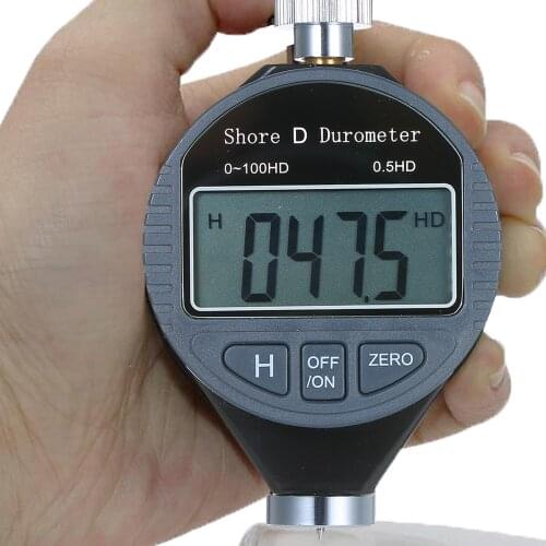 Portable Digital Durometer 0-100HD Shore D Hardness Tester Meter Scale for Rubber Tire Plastic Flooring with Large LCD Display