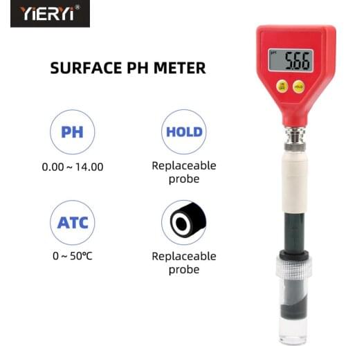 Yieryi Professional Skin PH Tester For Beauty&Health Surface pH Checker for Soil,Leather, Paper, Emulsion