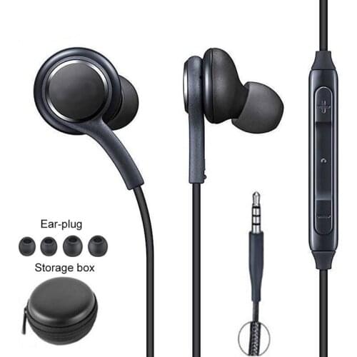 Headset Wired S8 S9 S10+ A8s Note9 In Ear Headphones Nylon Cable 3.5mm For iPhone Xiaomi Huawei Samsung Earphones Sport Earbuds