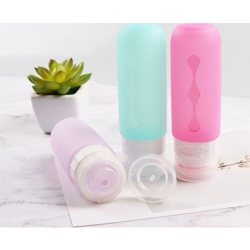 Silicone Travel Bottles Empty Squeeze Travel Containers Leak Proof Refillable For Shampoo Conditioner Lotion Diy Make Up Tools