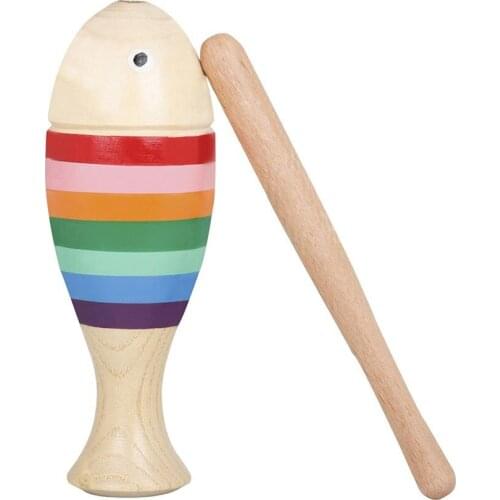 Solid Wood Orff Sensory Cognitive Development Educational Toy Rainbow Color Percussion Instruments