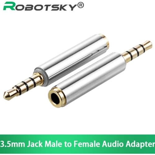Robotsky Universial 3.5mm Male to Female Audio Adapter CTIA to OMTP Headphone Earphone Jack Converter For iPhone HTC Samsung