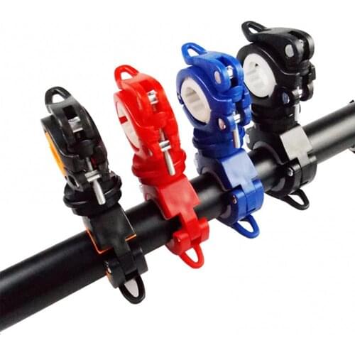Universal Bicycle Light Mounting Holder 360 Degree Rotation Lamp Clip Clamp Rotation Lamp Clip Clamp