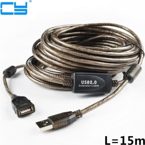 1M/3M/20M/15M/10M/5M USB2.0 Male to Female Active Repeater Extension Extender Cable Cord M/F
