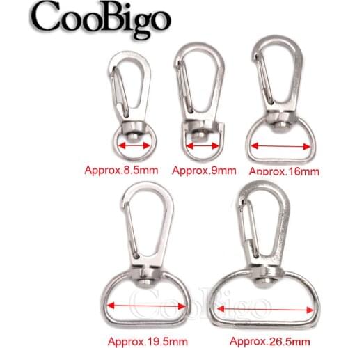 10pcs Metal Holder Key Chain Lobster Clasp Swivel Trigger Snap Hook Key Chain Rings For DIY Craft Outdoor Backpack Bag Parts