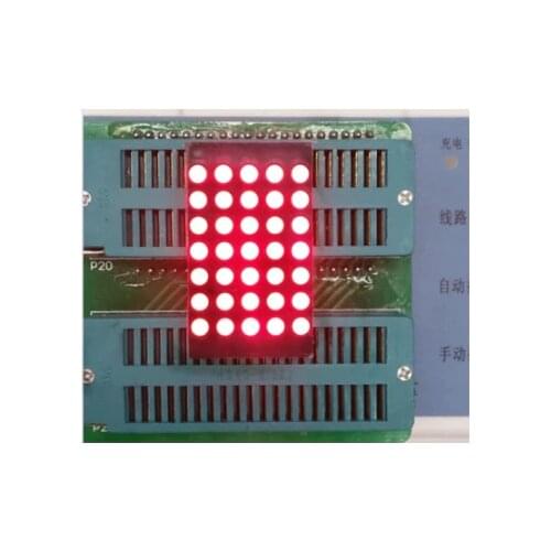 10PCS x 5mm 5*7 Red Round LED Dot Matrix Digital Tube 5x7 Common Cathode/Anode LED Display Module