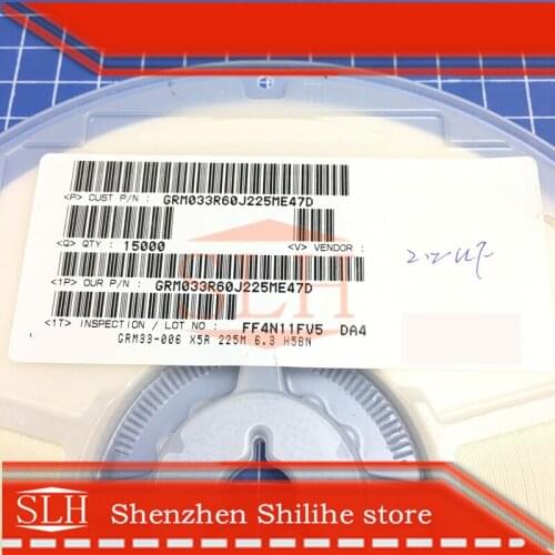 100pcs/lot GRM033R60J225ME47D SMD Brand new original