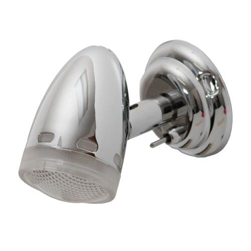 12V Brass Radiance Small Scale Reading Light With Integral Switch Chrome Marine Boat RV Camping