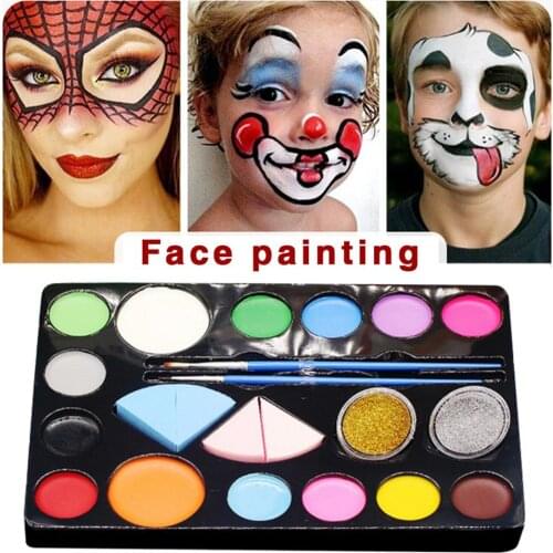 18 Colors Face Body Art Painting Body Paint Oil Painting Tattoo Makeup Body Painting Halloween Schools Churches Carnivals Party