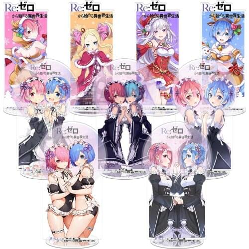 Anime RE: ZERO - Starting Life in Another World Acrylic Stand Model Doll Subaru Natsuki Rem Ram Action Figure Toys Doll Gift