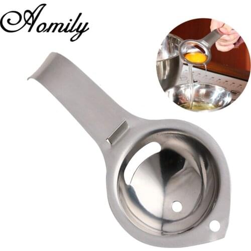 Amoliy Stainless Steel Egg Yolk Separator Protein Separation Tool Food-grade Egg Tool Kitchen Tools Kitchen Gadgets Egg Divider