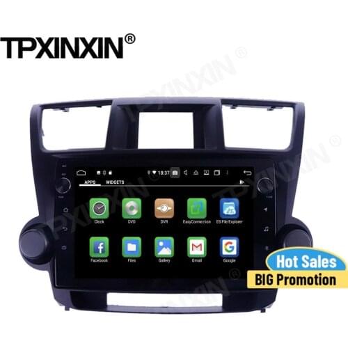 Carplay Car Radio 2 Din Stereo Screen Receiver Android For Toyota Highlander 2009 2010 2011 2012 2013 GPS Player Audio Head Unit