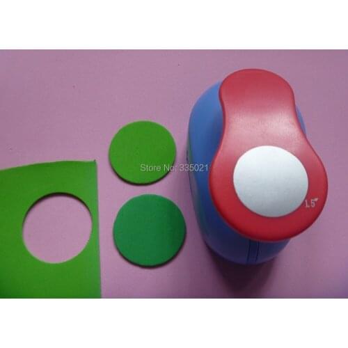 Free Shipping 1.5"(3.8cm) Circle EVA foam Paper Punch For Greeting Card Handmade Scrapbook Hole Puncher