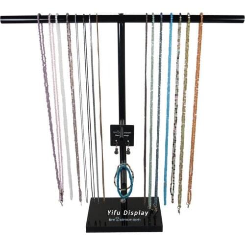 Free Shipping Balck Acrylic T-bar Necklace Display Jewellery Display Necklace Holder Stand Jewelry Holder JW025