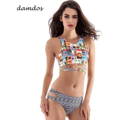 Bikini 2019 Women Sexy Swimwear Bikinis Set Bathing Suit Brazilian Biquini Vintage Retro Female Swimsuit Bandage Swimwear Lady