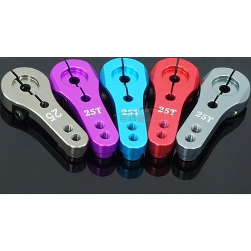 RC Car Parts 25T Metal Servo Arm Aluminum Alloy Reinforced Type Suitable For MG-995 MG996R E9001 02073 Various Servos