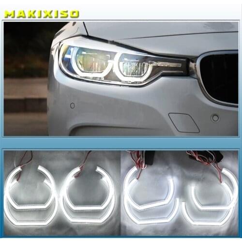 For BMW 7 Series E38 1995-2001 XENON headlight DTM M4 Style Ultra bright led Angel Eyes DRL halo rings Retrofit Accessories