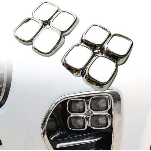 For Car exterior decoration, front fog lamp covering, headlight flashing, slope, four holes, anti fog lamp covering, kya sports