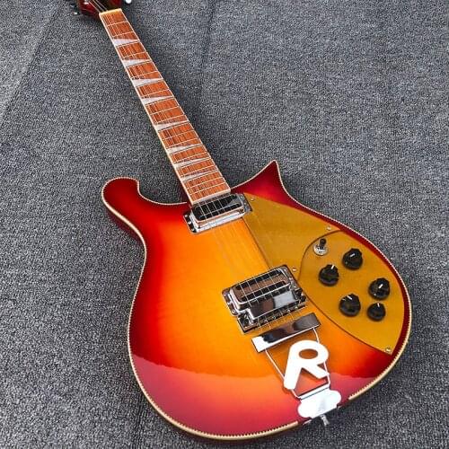 Factory customized 660 electric guitar, neck through body, 6-string red electric guitar, bright fingerboard rosewood, postage