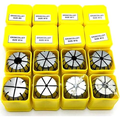 ER16 ER11 ER20 ER25 ER32 ER40 collet chuck precision 0.008mm, used for CNC milling tool holder engraving machine spindle motor