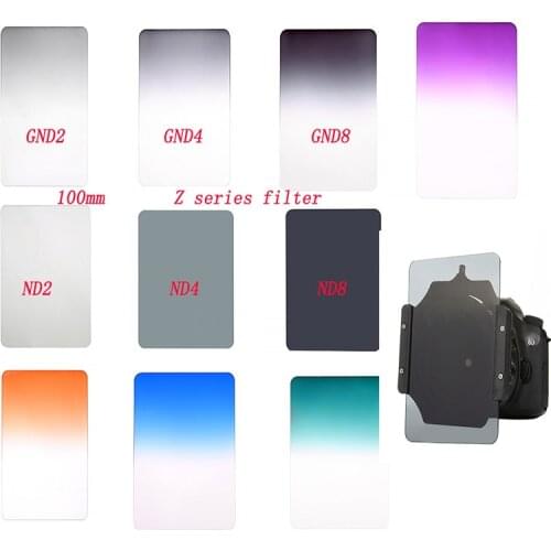 Foleto Z series Square Filter 100mm*145mm Graduated ND2 4 8 Red Blue Orange Neutral Density for Lee Cokin Z series Pro Holder