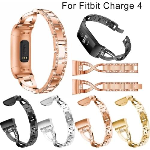 Metal Straps for Fitbit Charge 4 Bands Stainless Steel Bracelet fashion Watch Wrist bands For Fitbit charge 4 Accessories correa