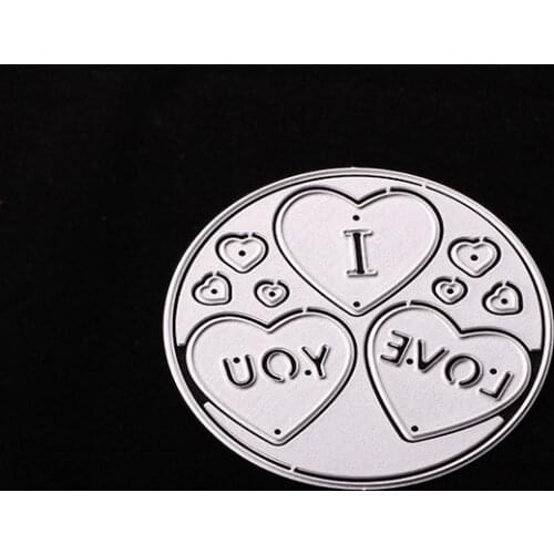 Metal I love you Cutting Dies Stencils for DIY Scrapbooking/photo album Decorative Embossing DIY Paper Cards