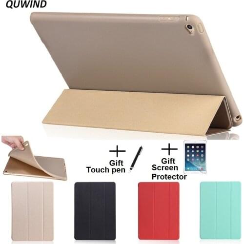 QUWIND Opaque Soft Material Sleep Wake Up Holder Protective Cover Case for iPad Air 1 2 New iPad 2017 2018 9.7 inch
